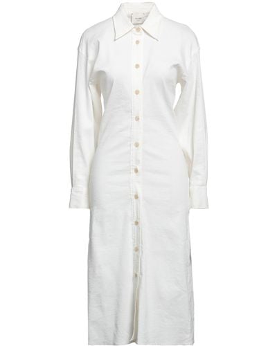 Alysi Midi-Kleid - Weiß