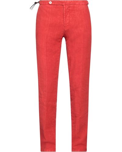 Marco Pescarolo Pants Linen - Red