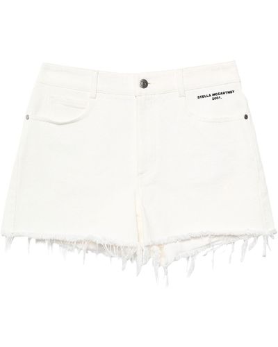 Stella McCartney Shorts Jeans - Bianco