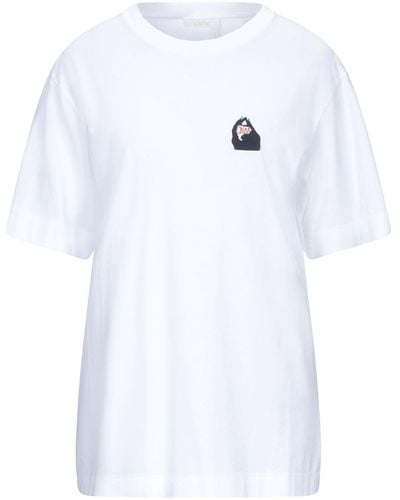 Chloé Cotton Jersey Logo Classic T-shirt - White