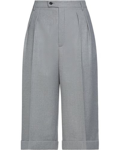 Saint Laurent Cropped Trousers - Grey