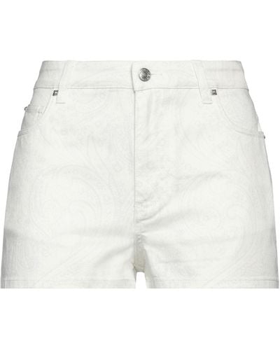 Etro Shorts Jeans - Bianco