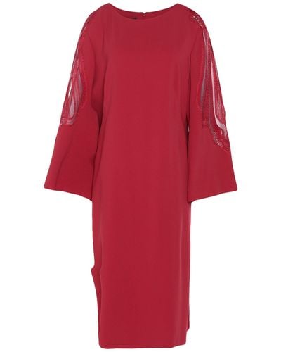 Alberta Ferretti Midi Dress - Red