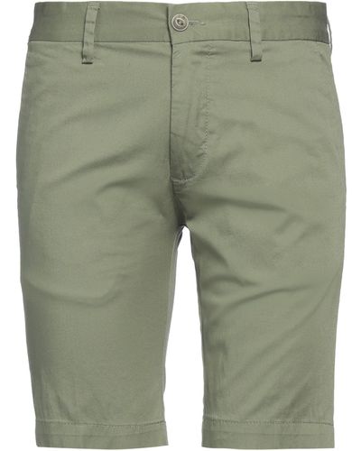 Harmont & Blaine Military Shorts & Bermuda Shorts Cotton, Elastane - Green