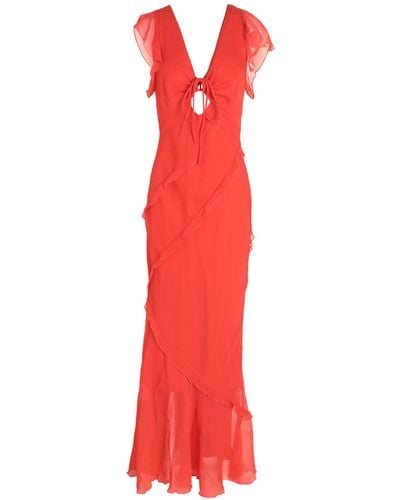 TOPSHOP Vestido largo - Rojo