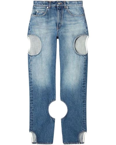 Off-White c/o Virgil Abloh Pantalon en jean - Bleu