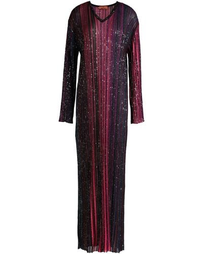 Missoni Maxi Dress Viscose, Polyamide, Polyester, Metal - Purple