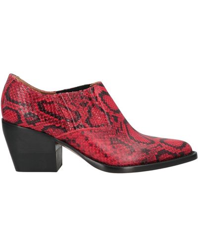 Chloé Ankle Boots - Red