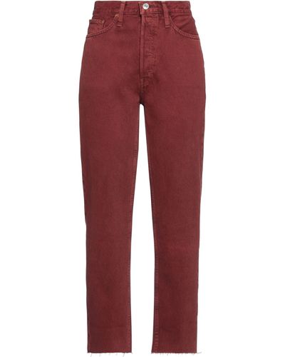RE/DONE Pantalon en jean - Rouge