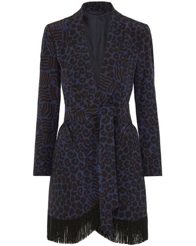 Blazé Milano Overcoat & Trench Coat - Blue