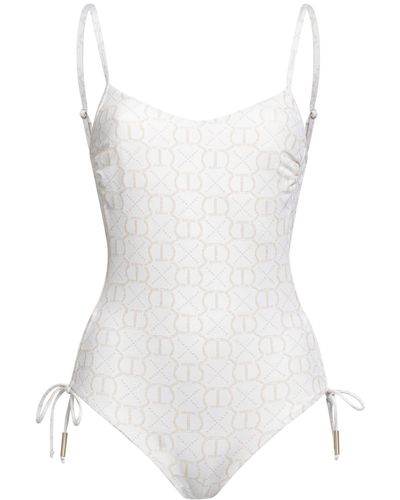 Twin Set One-piece Swimsuit - White