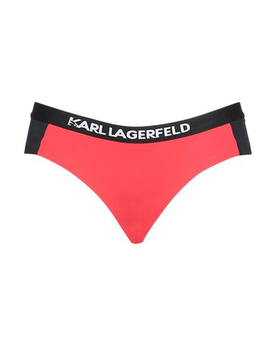 Karl Lagerfeld Slip Bikini & Slip Mare - Rosso