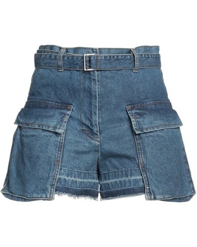 Sacai Denim Shorts - Blue