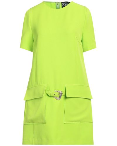 Versace Light Mini Dress Polyester, Elastane - Green