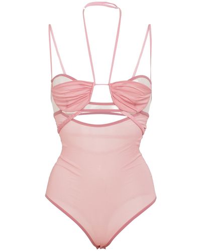 Nensi Dojaka Lingerie Bodysuit - Pink
