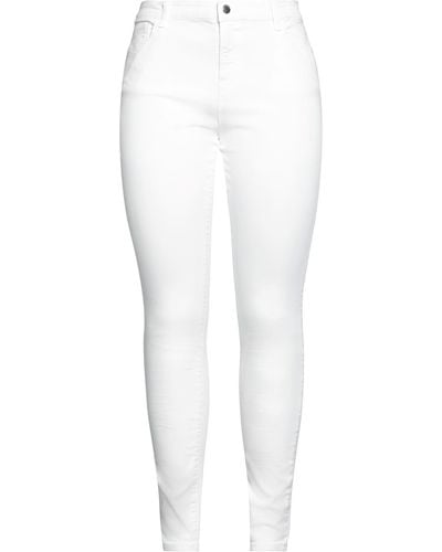 Emporio Armani Pantalon en jean - Blanc