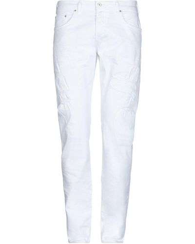 Brian Dales Denim Trousers - White
