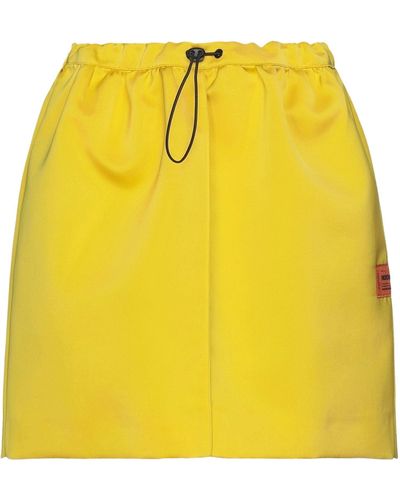 Heron Preston Mini Skirt - Yellow