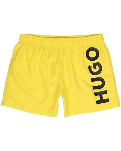 HUGO Pantalones de playa - Amarillo