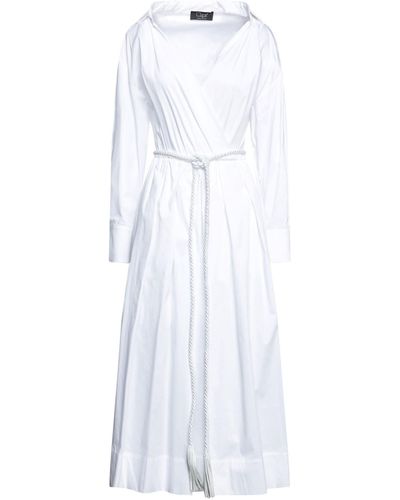 Clips Langes Kleid - Weiß