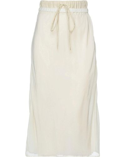 Alysi Midi Skirt - White