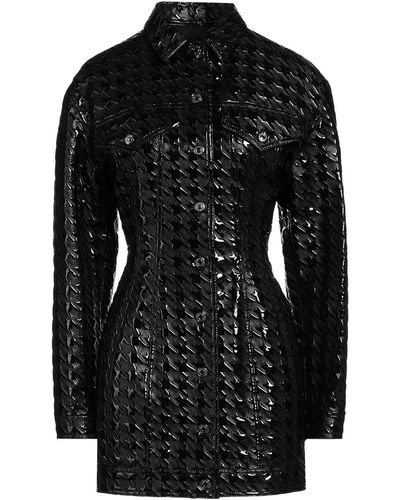 MSGM Overcoat & Trench Coat Polyester, Elastane, Polyurethane - Black