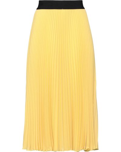 Shirtaporter Midi Skirt - Yellow