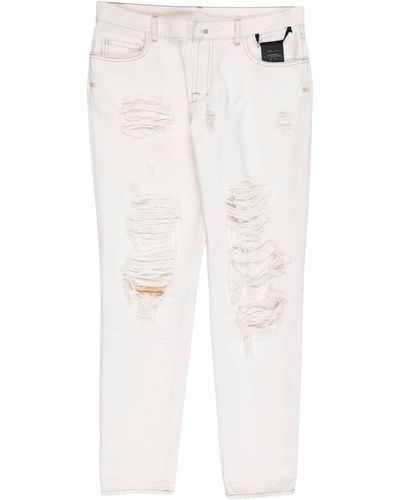 Unravel Project Pantaloni Jeans - Bianco
