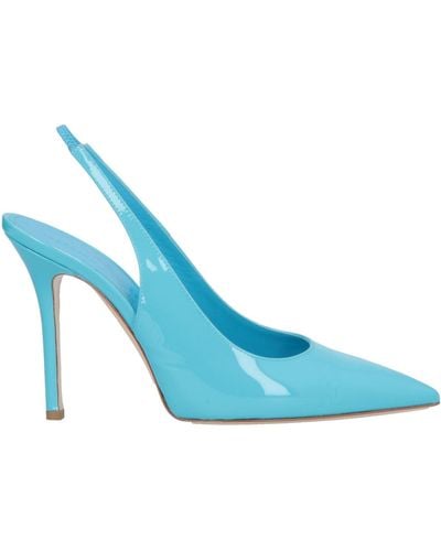 Bettina Vermillon Court Shoes - Blue