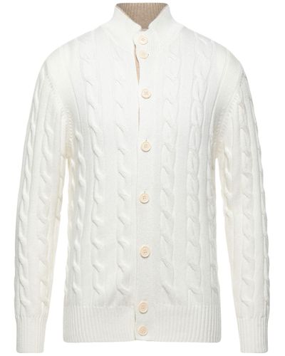 Cashmere Company Cardigan - White