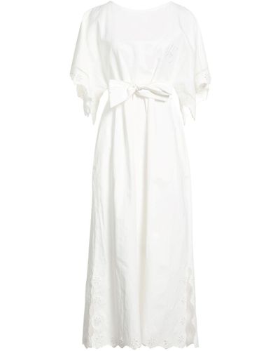 Weekend by Maxmara Maxi Dress Cotton, Linen - White