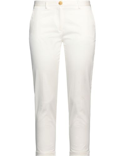Grifoni Pantaloni Cropped - Bianco