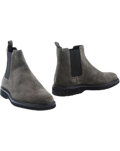Lumberjack Lead Ankle Boots Soft Leather - Gray