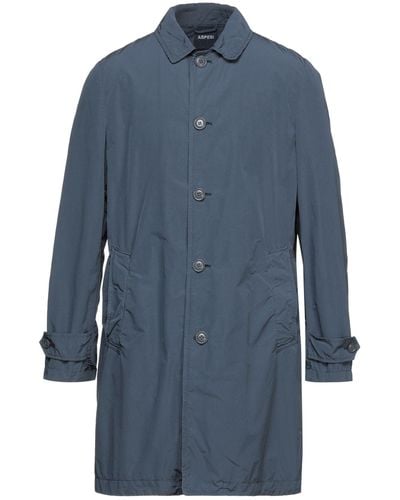 Aspesi Overcoat & Trench Coat - Blue