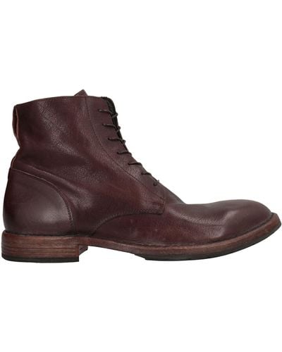 Moma Dark Ankle Boots Soft Leather - Purple