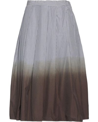 Hache Midi Skirt - Grey