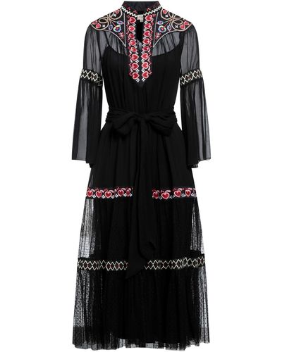 Temperley London Midi Dress - Black