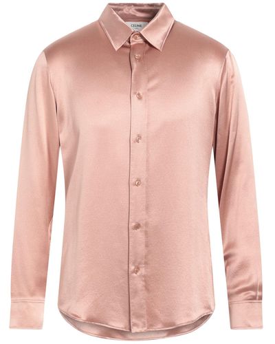 Celine Pastel Shirt Silk - Pink