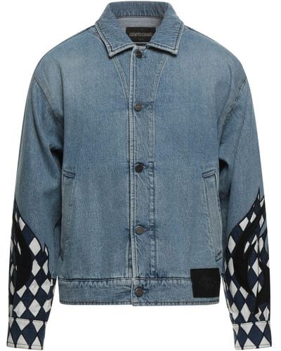 Roberto Cavalli Denim Outerwear - Blue