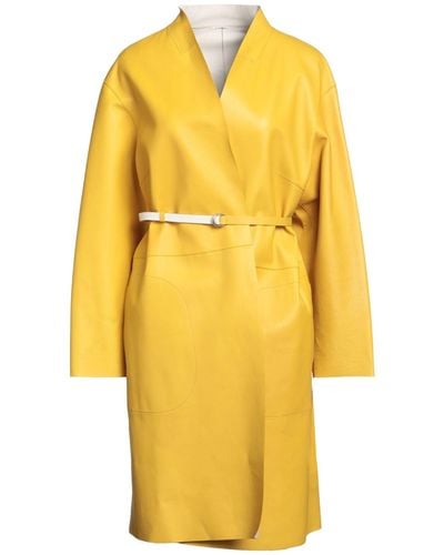 DESA NINETEENSEVENTYTWO Overcoat & Trench Coat - Yellow