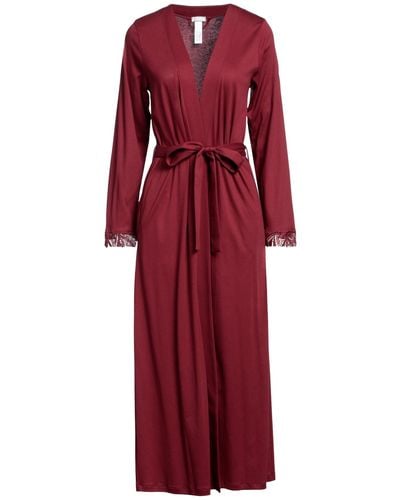 Hanro Dressing Gown Or Bathrobe - Red