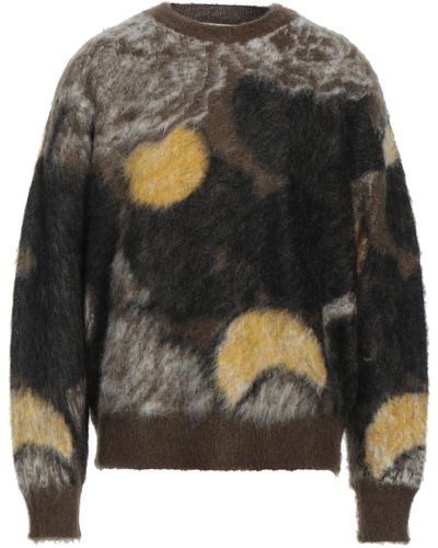 MSGM Military Sweater Acrylic, Mohair Wool, Polyamide, Wool - Gray