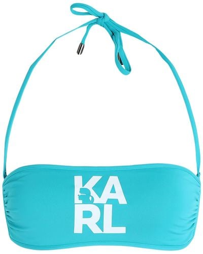 Karl Lagerfeld Top de bikini - Azul