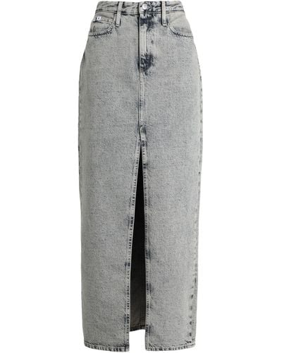 Calvin Klein Denim Skirt - Grey