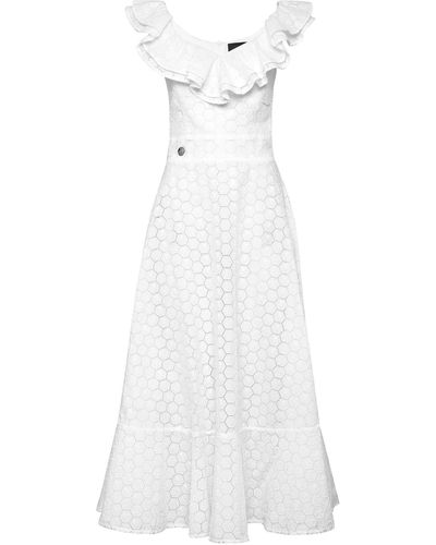 Philipp Plein Vestito Lungo - Bianco