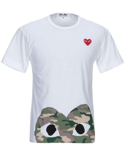 COMME DES GARÇONS PLAY Camouflage Heart T-shirt - White