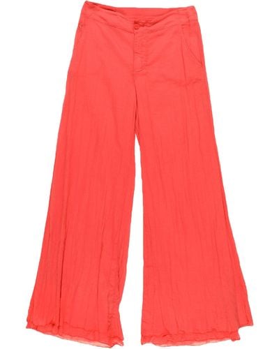 European Culture Trousers - Red