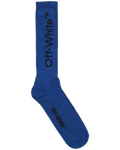 Off-White c/o Virgil Abloh Arrows Ribbed Socks - Blue