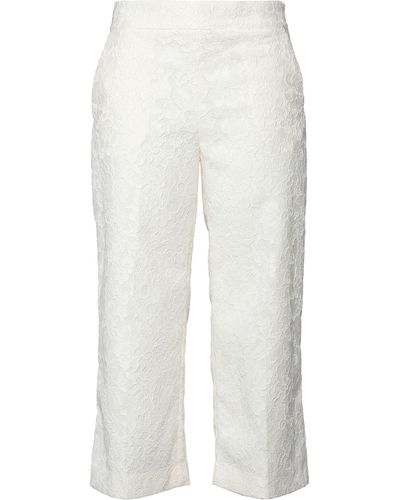 Twin Set Pantaloni Cropped - Bianco