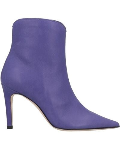 Douuod Ankle Boots Soft Leather - Purple